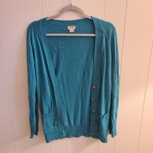 Mossimo Supply Company teal cardigan